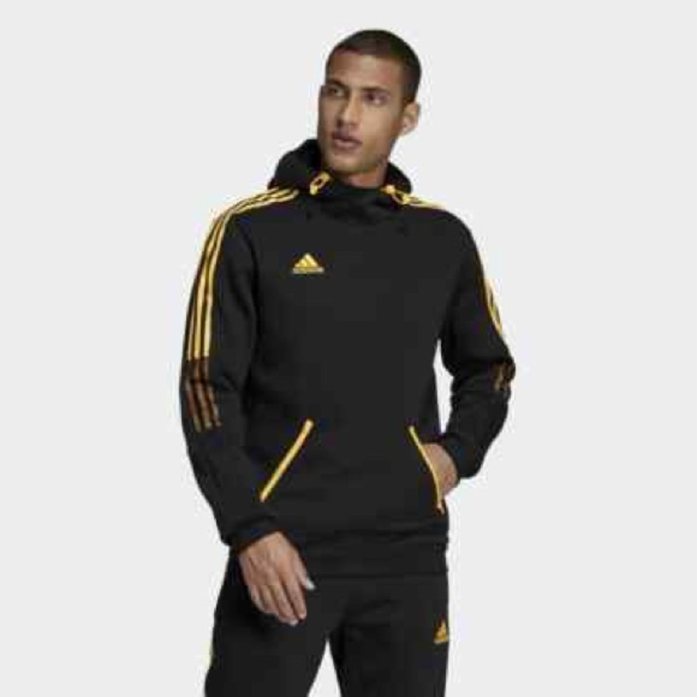 Adidas Tiro Black and Yellow hoodie, EU exclusive hoodie